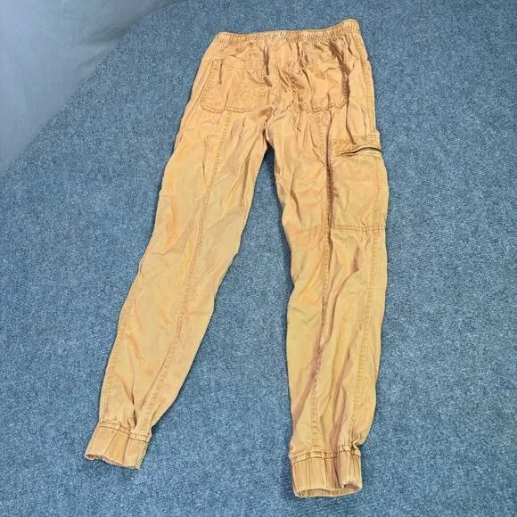 Nicole Miller Pants Women’s S Cargo 100% Lyocell Joggers Neutral Fall Casual Tan - Picture 6 of 8